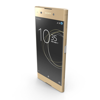 Sony Xperia XA1 Plus Gold PNG & PSD Images
