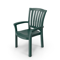 Plastic Armchair Green PNG & PSD Images
