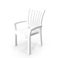 Plastic Armchair White PNG & PSD Images