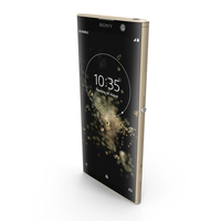 Sony Xperia XA2 Plus Gold PNG & PSD Images