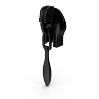 Slider for Nylon Coil Zipper Black PNG & PSD Images