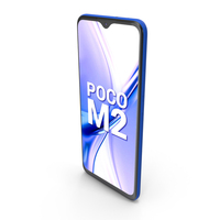 Xiaomi Poco M2 Slate Blue PNG & PSD Images