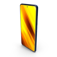 Xiaomi Poco X3 Cobalt Blue PNG & PSD Images