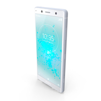 Sony Xperia XZ2 Compact White Silver PNG & PSD Images