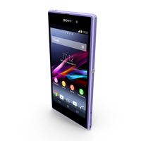 Sony Xperia Z1 Purple PNG & PSD Images
