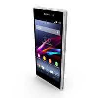 Sony Xperia Z1 White PNG & PSD Images