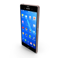 Sony Xperia Z3 Copper PNG & PSD Images
