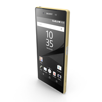 Sony Xperia Z5 Gold PNG & PSD Images