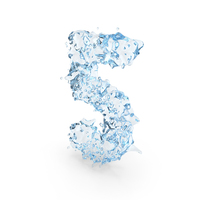 Water Splash Number 5 PNG & PSD Images