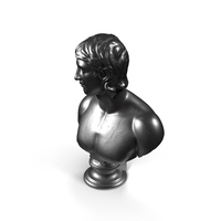 Young Man Metal Bust PNG & PSD Images