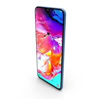 Samsung Galaxy A70 Blue PNG & PSD Images