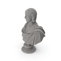 Julia Mamaea Stone Bust PNG & PSD Images