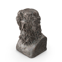 Sea God Bronze Outdoor Bust PNG & PSD Images