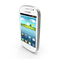 Samsung Galaxy Fame S6810 White PNG & PSD Images