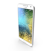 Samsung Galaxy E5 White PNG & PSD Images