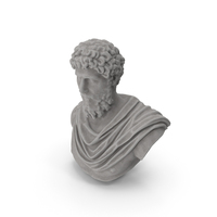 Lucius Auelius Stone Bust PNG & PSD Images