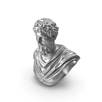 Lucius Auelius Metal Bust PNG & PSD Images