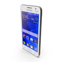 Samsung Galaxy Core 2 White PNG & PSD Images