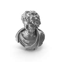Philosopher Metal Bust PNG & PSD Images