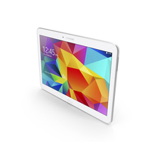 Samsung Galaxy Tab 4 10.1 White PNG & PSD Images