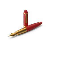 Red Fountain Pen PNG & PSD Images