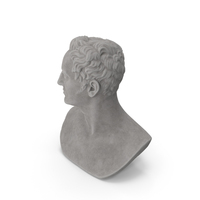 Emperor Nicholas I Stone Bust PNG & PSD Images