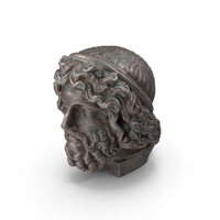 Bronze Zeus Head Outdoor PNG & PSD Images