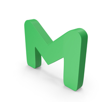 Green M Alphabet PNG & PSD Images