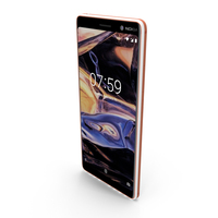 Nokia 7 Plus White Copper PNG & PSD Images