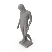 Capitoline Antinous Stone Statue PNG & PSD Images