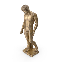 Capitoline Antinous Bronze Statue PNG & PSD Images