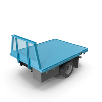 Flatbed Dump Truck Part Blue PNG & PSD Images