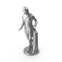 Barberini Atalanta Metal Statue PNG & PSD Images