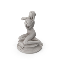 Muse Of Andre Chenier Marble Statue PNG & PSD Images