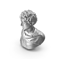 Marcus Aurelius Metal Bust PNG & PSD Images