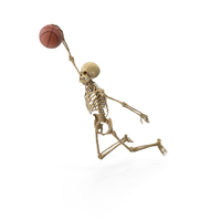 Worn Skeleton Basketball Player Dunk Jump PNG & PSD Images