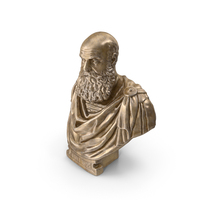 Man With Beard Bronze Bust PNG & PSD Images
