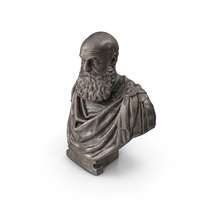 Man With Beard Bronze Outdoor Bust PNG & PSD Images