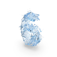 Water Splash Number 6 PNG & PSD Images