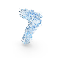 Water Splash Number 7 PNG & PSD Images