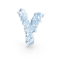 Water Splash Alphabet Letter Y PNG & PSD Images