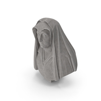 Barbadori Stone Bust PNG & PSD Images