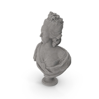 Marie Antoinette Stone Bust PNG & PSD Images