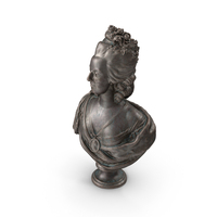 Marie Antoinette Bronze Outdoor Bust PNG & PSD Images