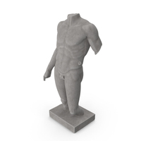 Young Man Stone Torso PNG & PSD Images