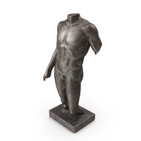 Young Man Bronze Outdoor Torso PNG & PSD Images