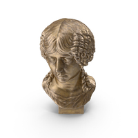 Girl Bronze Bust PNG & PSD Images