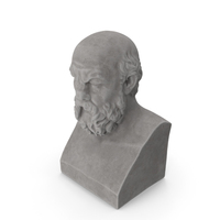 Socrates Stone Bust PNG & PSD Images