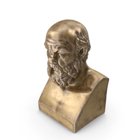 Socrates Bronze Bust PNG & PSD Images