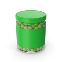 Green Peas Jar PNG & PSD Images